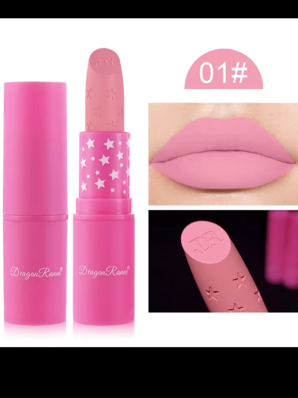 Pink Matte Lipstick - Shade 01